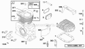 Page H Diagram and Parts List for 32K437-0112-01  Briggs and Stratton Engine